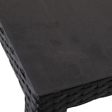 thumbnail of METRO PROFESSIONAL Mesa de jantar Balsario, alumínio/PE rattan, 80 x 80 cm, quadrada, preta