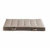 thumbnail of Cuscino pallet trapuntato color taupe 120 x 80 cm