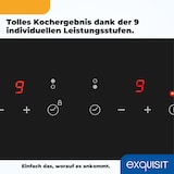 thumbnail of Exquisit Kochfeld EKC 300-380 | Glaskeramik | Touch Control | 2 Kochstellen | Rahmenlos | 3000 W