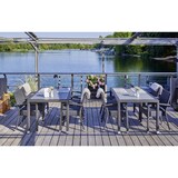 thumbnail of METRO Professional Tavolo Barbados, alluminio/rattan, 130x90x74 cm, resistente alle intemperie, dispositivo anti furto, regolabile in altezza, nero