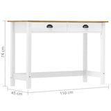 thumbnail of Mesa consola Hill con 2 cajones madera pino 110x45x74 cm