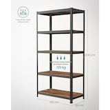 thumbnail of Helloshop26 - Robuust metalen stellingkast 200 x 100 x 50 cm 5 schappen totale draagcapaciteit 875 kg (175 kg/schap) verstelbare 12_0005597