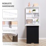 thumbnail of Wandschreibtisch Klapptisch 60x95x147 cm mit 5 Fächern Schreibtafel Wandmontage platzsparend MDF Schwarz