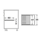 thumbnail of Hailo Tablarauszug 1109739 mit 500 Unterteilung und Auszug Schienen