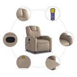 thumbnail of vidaXL Massagesessel Cappuccino-Braun Kunstleder