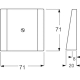 thumbnail of Busch-Jaeger Zentralscheibe elf/ws 1749-72 2CKA001753A0046