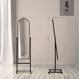 thumbnail of Espejo de pie Evoir Negro