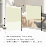 thumbnail of vidaXL Rolgordijn voor buiten 150x270 cm crème