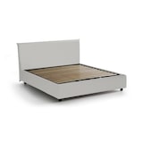 thumbnail of Dmora Doppelbett Bice, Containerbett mit Kunstlederbezug, 100% Made in Italy, Frontöffnung, passend für Matratze Cm 160x200, Weiß