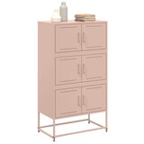 thumbnail of vidaXL Dressoir 68,5x38,5x123,5 cm staal roze