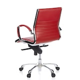 thumbnail of Bürostuhl / Chefsessel PARMA 10 Leder rot Chrom hjh OFFICE