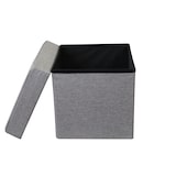 thumbnail of ORI pouf quadrato in stoffa colore Grigio chiaro