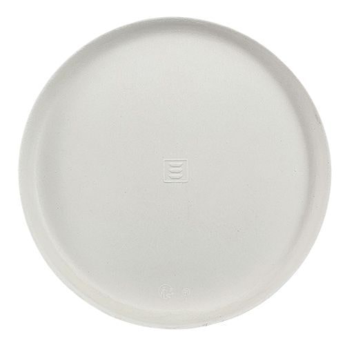 1200 Teller Zuckerrohr "pure" rund Ø 12 cm · 1 cm weiss "Cella"