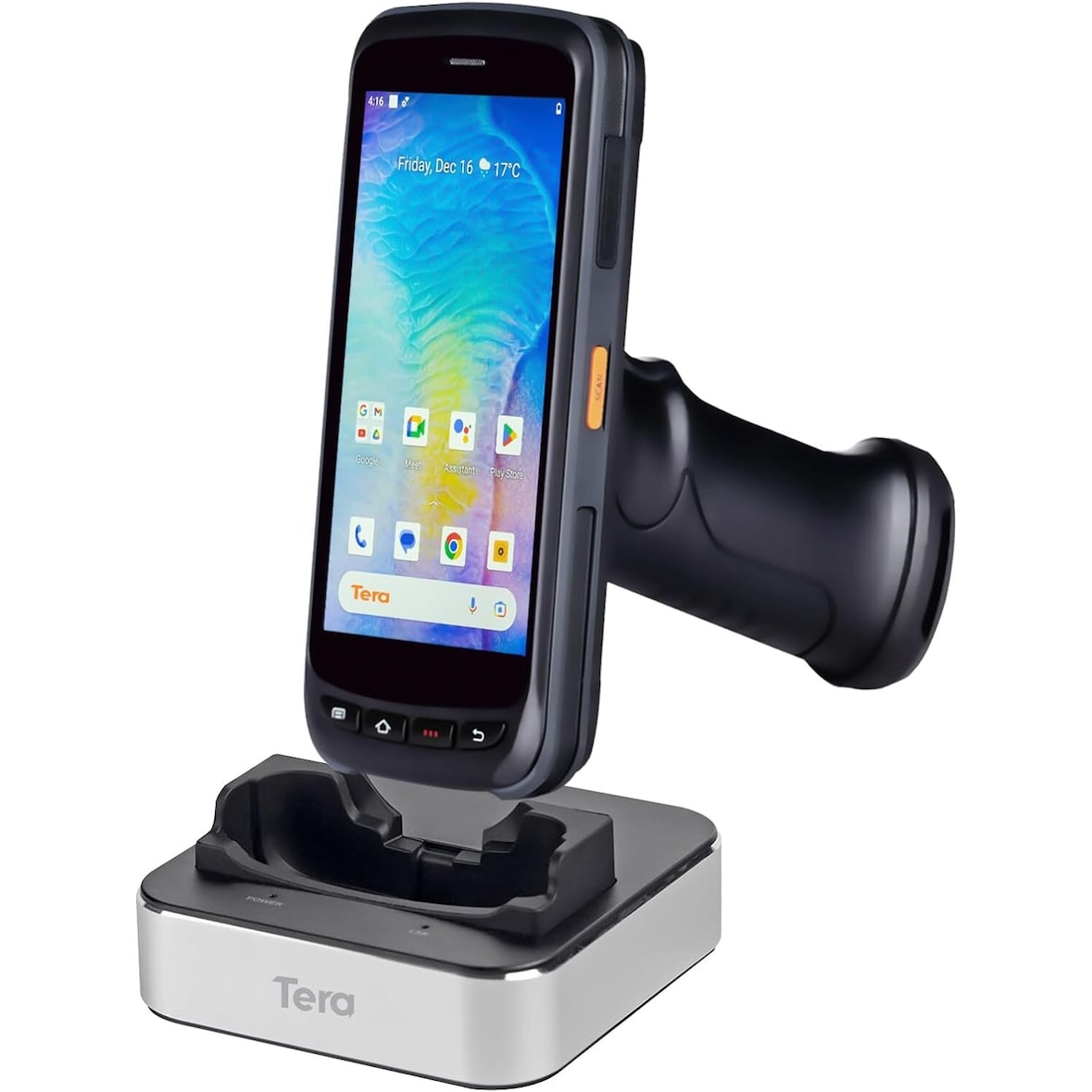 Pro PDA Handheld Barcode Scanner mit Ladestation POS Terminal Mobiler Computer Tera-P172  1 Stück