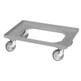 thumbnail of 4 Stück Bäckerkisten 600 x 400 x 410 mm + 1 Transportroller in Grau
