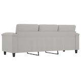 thumbnail of vidaXL 3-Sitzer-Sofa Hellgrau 180 cm Mikrofasergewebe