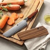 thumbnail of XinZuo - Damascus nakiri mes 18cm - X03 Xing Series - Mauro Uliassi (3-sterren Michelin chef)