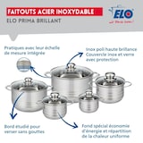 thumbnail of Set di 3 padelle (24, 28 e 32 cm) e 5 pentole (12, 14, 16, 20 e 24 cm) Elo Profi Brilliant