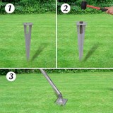 thumbnail of vidaXL Gaashek met palen 15x0,8 m gegalvaniseerd staal