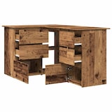 thumbnail of Bureau d'angle vieux bois 145x100x76 cm bois d'ingénierie Modèle Milan Urbain