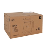 thumbnail of LA MEDITERRÁNEA Caja 6 Jarras de mesa, vidrio, transparentes, 1L