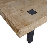 thumbnail of Sitzbank HWC-L75, Esszimmerbank Bank Garderobenbank, Industrial Massiv-Holz MVG-zertifiziert 200cm, natur