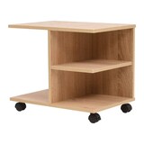 thumbnail of vidaXL Beistelltisch mit Rollen 50×35×42 cm Eichenbraun