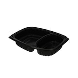 thumbnail of MONOUSO - Envase de Plástico PP Reutilizable Negro 2C 1250ml 25,5x18,9x4,5cm (40 Uds)