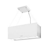 thumbnail of Klarstein Kronleuchter XL Inselabzugshaube 90cm Umluft 590m³/h LED Touch weiß Weiß