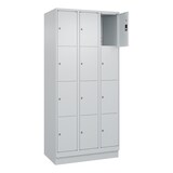 thumbnail of C+P Schließfachschrank Classic PLUS, Sockel, 3 Abteile, 1950x900x500mm, 7035/703