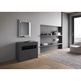 thumbnail of Consolle allungabile 90x42/302 cm Evolve Antracite Spatolato con panca inferiore