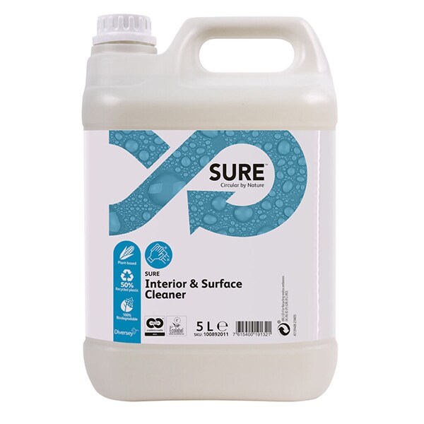 SURE | Interior & Surface Cleaner - Detergente limpiador para interiores y superficies - 5L