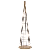 thumbnail of Deko-Baum HWC-O91, Weihnachtsbaum Schmuckbaum Weihnachtsdeko Christbaum zum Beschmücken, Metall 90cm ~ goldfarben