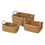 thumbnail of WellHome - 3er Set rechteckige Körbe in Naturfarbe 36x27x15cm