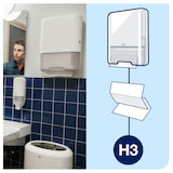 thumbnail of TORK Lot 15 Paquets Essuie-Mains Plie En V 23X22.6Cm 2 Plis 200 Formats