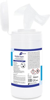 thumbnail of Medizid Rapid+  - Desinfektionstücher - aldehydfrei - viruzid - 12 Dosen a 150 Tücher