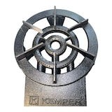 thumbnail of Cucina a gas in ghisa KEMPER da 8,6 kW, per catering, 3 gambe, 3 rubinetti in ottone