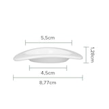 thumbnail of MONOUSO - Mini-Plastikteller Durable SAN "Ellipse" Weiß 10ml (6 Stück)