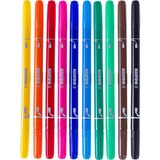 thumbnail of Fasermaler Korellos 2 in 1 spitz/breit VE=10 Stück