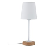 thumbnail of Paulmann Neordic Tischleuchte Stellan E27   max. 20W Weiß Holz Stoff Metall Holz 79636
