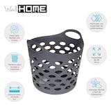 thumbnail of WellHome - Cesto portabiancheria grigio 28 L