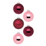 thumbnail of 24 Weihnachtskugeln 3cm Glas Christbaumkugeln Weihnachtsbaumkugeln beere rosa