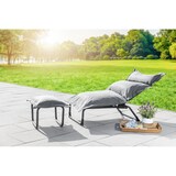 thumbnail of Chillroi verstellbarer Stuhl inkl. Hocker Sonnenliege Polster Gartenliege