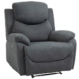 thumbnail of HOMCOM Sillón Ergonómico Reclinable 150° Reposapiés Cojín Acolchado 97x96x105,5 Gris
