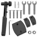 thumbnail of tectake Gestoffeerd bed met LED-strips & opbergruimte - beige, 180 x 200 cm - 405978