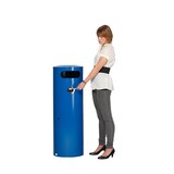 thumbnail of PROREGAL Kombiascher mit Einflügeltür | Ascher innen | 70 Liter, HxBxT 104,5x42x42cm | Verzinkter Stahl | Blau | Mülleimer Aschenbecher Abfalleimer