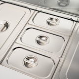 thumbnail of STARLINE Saladette mit Glasaufsatz und drei Türen, GN1/1, 1365x700x1345 mm (BxTxH), 368 L, ohne Aufkantung