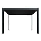 thumbnail of Weide E-Deluxe | elektrische Pergola mit LED | Voll Aluminium | 3,6 x 4 M | motorisiertes Lamellendach anthrazit