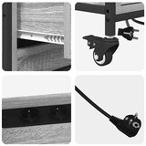 thumbnail of vidaXL Büroschrank mit Rad Grau Sonoma 76 x 41 x 72 cm Holzwerkstoff