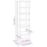 thumbnail of Mueble zapatero madera contrachapada blanco 27,5x27x102 cm